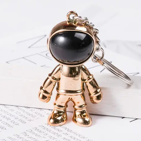 3D立體元宇宙金屬太空機器人鑰匙圈