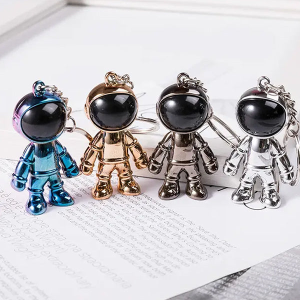 3D立體元宇宙金屬太空機器人鑰匙圈