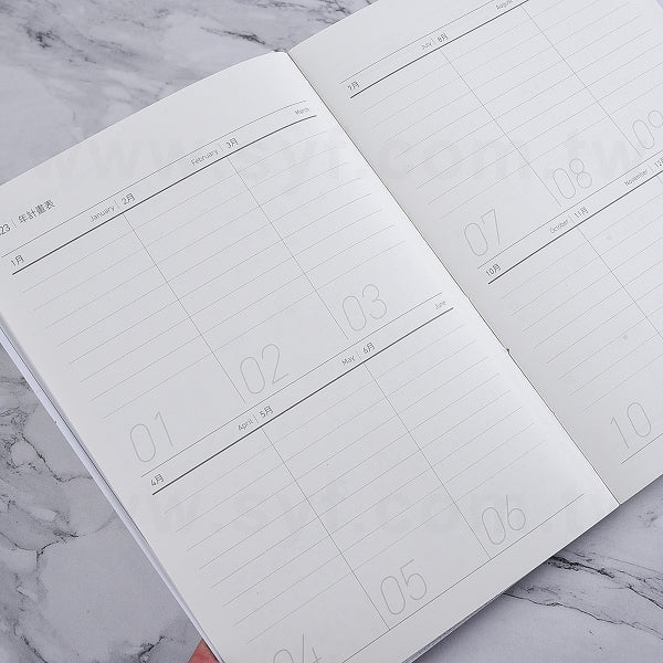 25K裸背穿線精裝筆記本