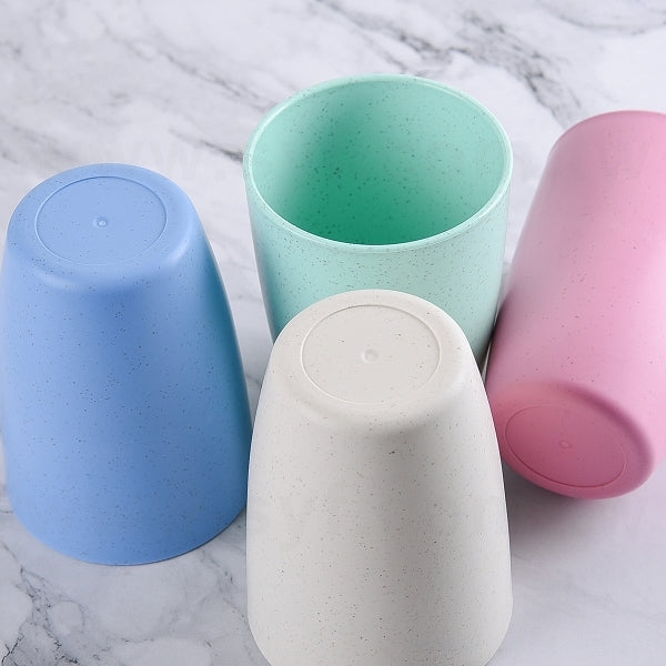 漱口杯-小麥結梗+PP材質-可客製化企業LOGO或宣傳標語