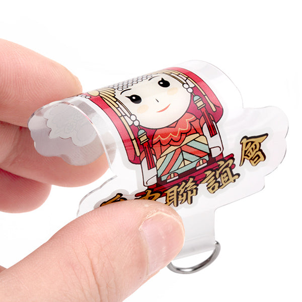 手機掛繩夾片-透明TPU-可印LOGO