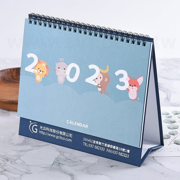 橫式25K三角桌曆