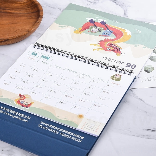 橫式25K三角桌曆