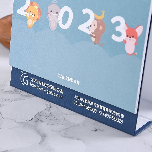 橫式25K三角桌曆