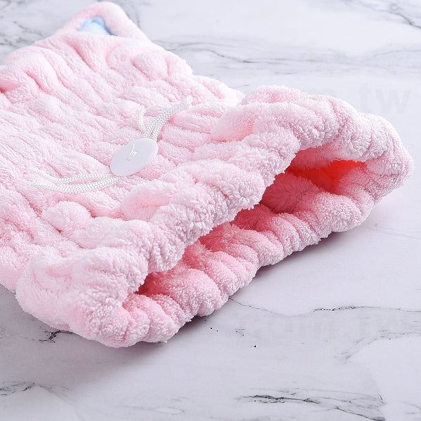 快速吸水乾髮帽-小貓速乾浴帽