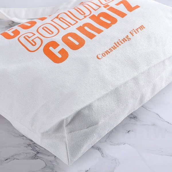 12安白色帆布袋-有底無側