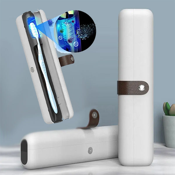 旅行便攜式牙刷UVC消毒盒