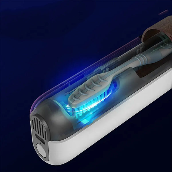 旅行便攜式牙刷UVC消毒盒