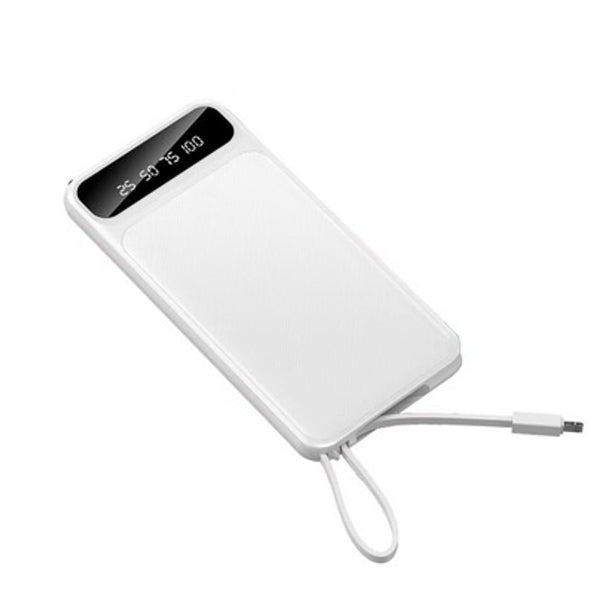 超輕薄自帶線大容量行動電源