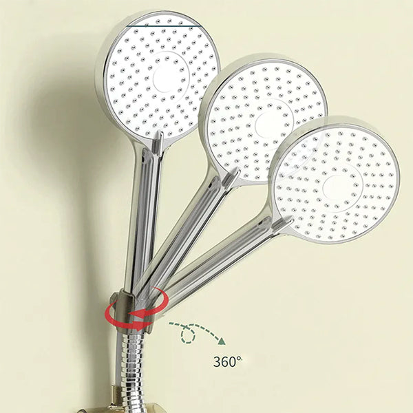 蓮蓬頭架-免打孔可調節自粘浴室通用360度淋浴頭支架