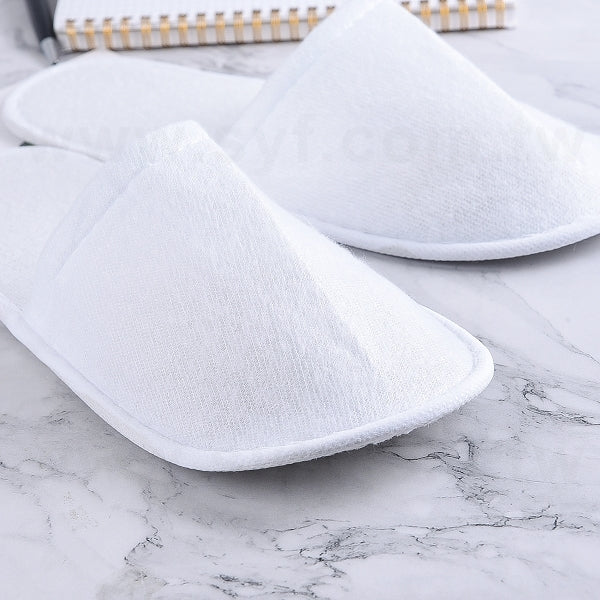 半包拉毛布拖鞋