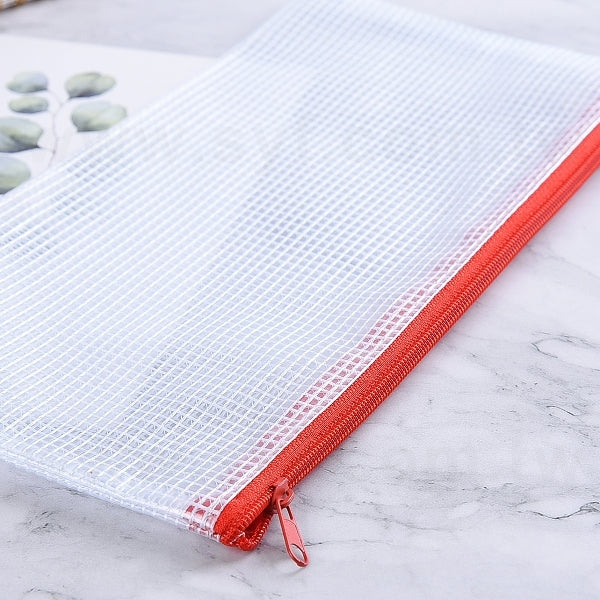 小格紋拉鍊袋-筆袋