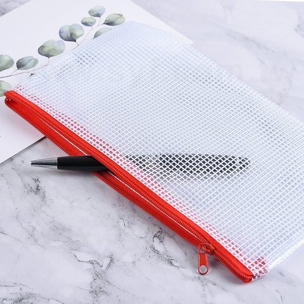 小格紋拉鍊袋-筆袋