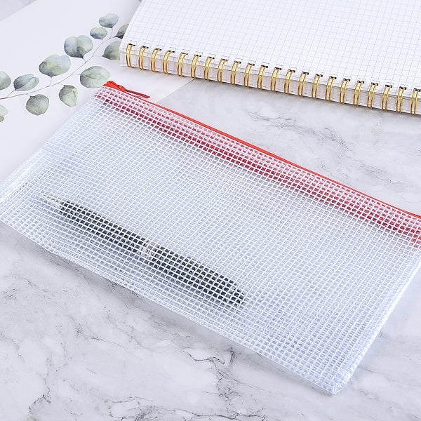 小格紋拉鍊袋-筆袋