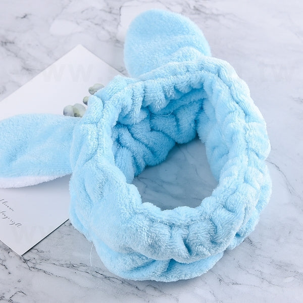 兔耳吸水髮帶-洗臉束髮帶