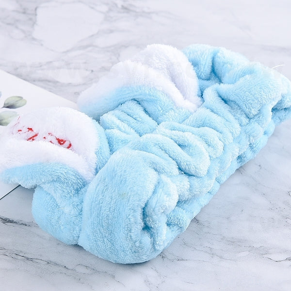 兔耳吸水髮帶-洗臉束髮帶