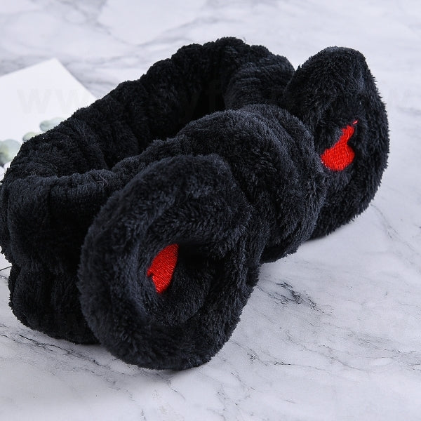 愛心蝴蝶結洗臉束髮帶