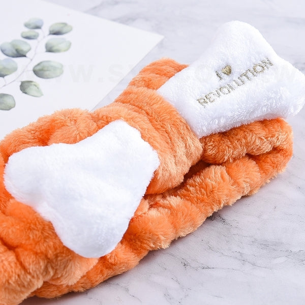 可愛骨頭洗臉束髮帶