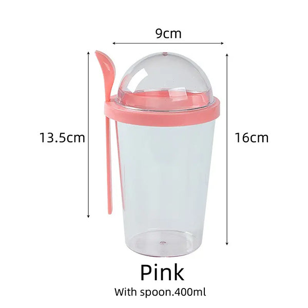 沙拉搖杯帶叉子和沙拉醬架