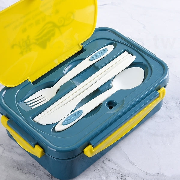 PP餐盒-附叉匙刀筷