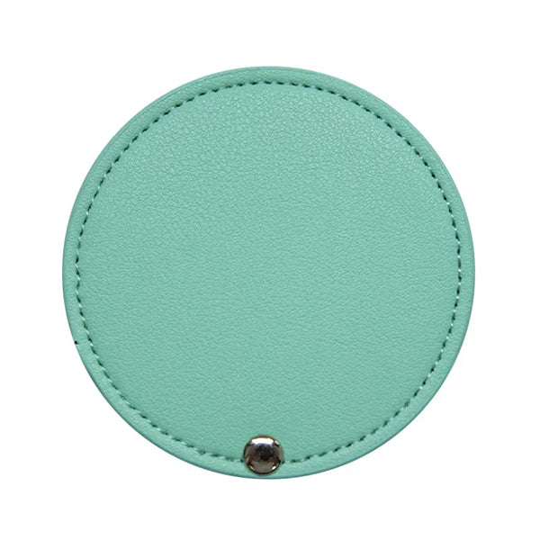 PU皮革口袋鏡子手持迷你化妝鏡