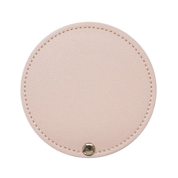 PU皮革口袋鏡子手持迷你化妝鏡