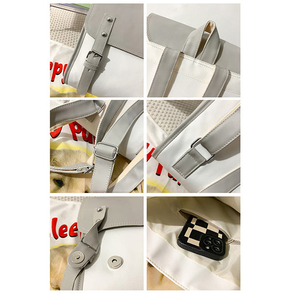 翻蓋雙肩後背包