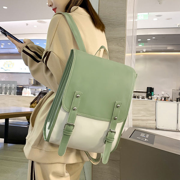 翻蓋雙肩後背包