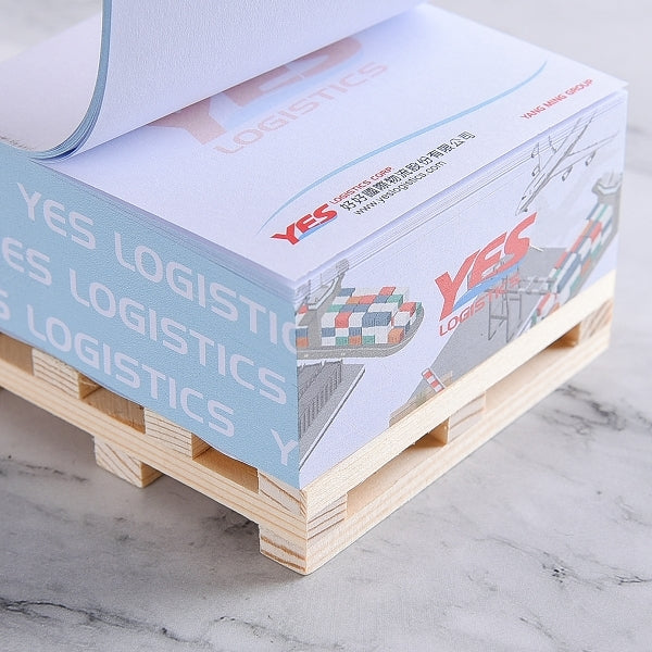 棧板便利貼紙磚-7.5x7.5x3.3cm-五面彩色印刷