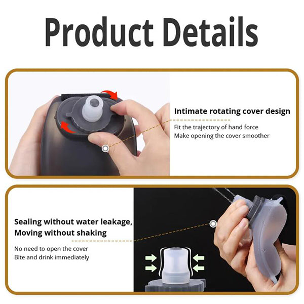 矽膠運動軟水壺