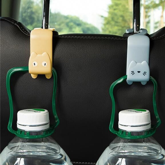 可愛貓咪卡通汽車後座掛鉤