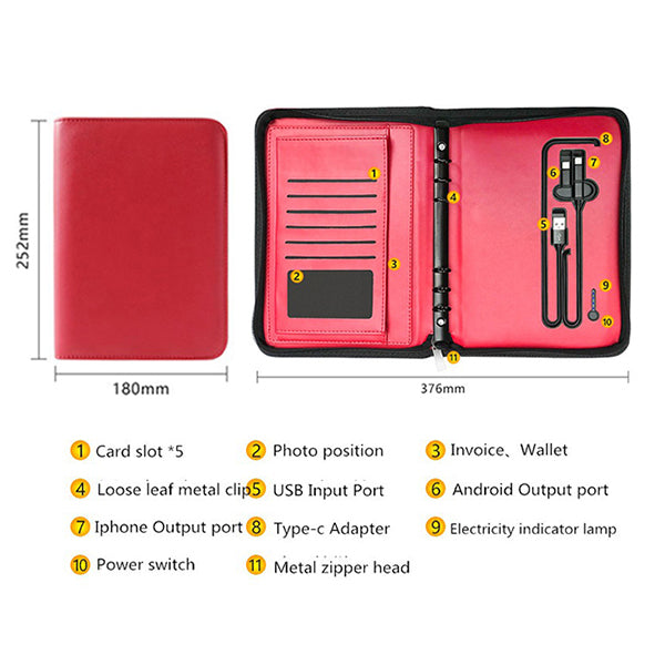 PU皮6孔活頁工商日誌