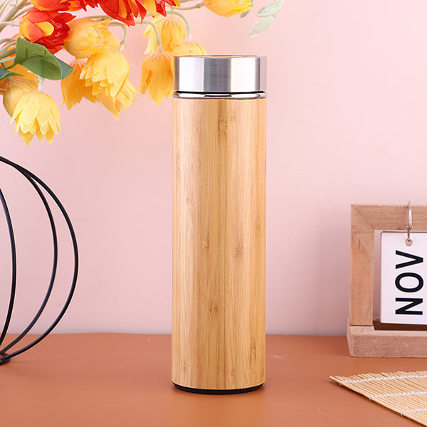 不鏽鋼竹製保溫杯