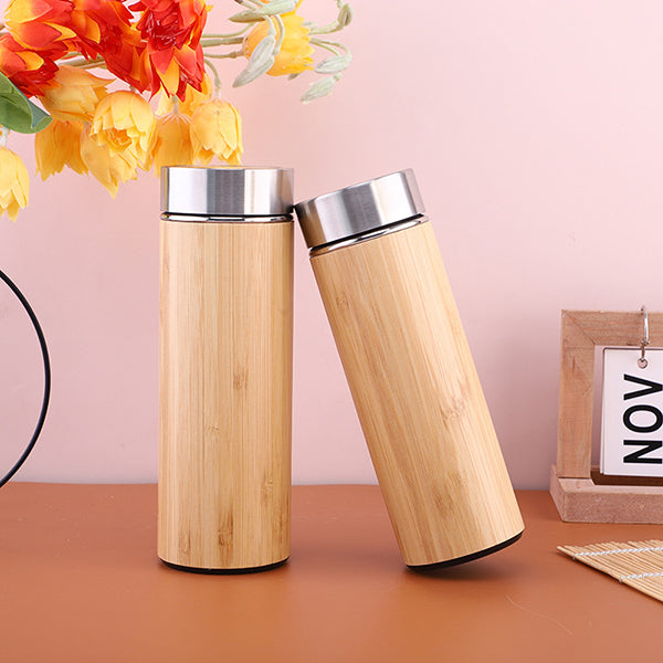 不鏽鋼竹製保溫杯