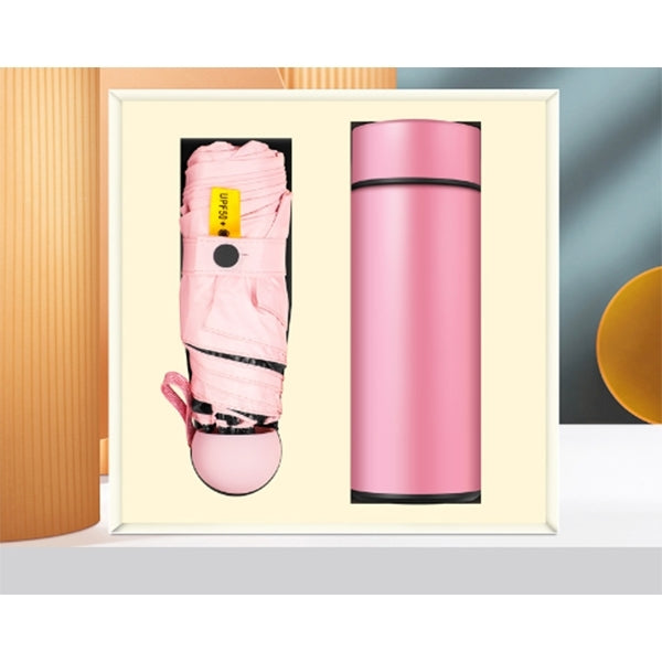 夏季消暑禮盒-保溫杯/手持電扇/雨傘/修甲組