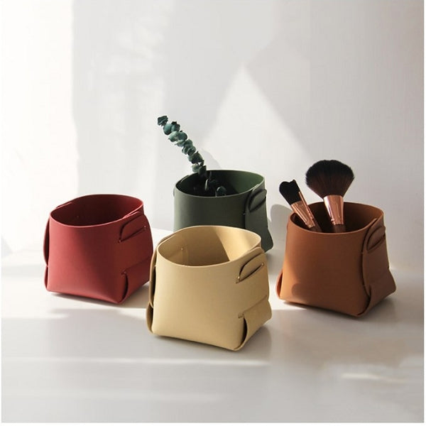 簡約北歐PU皮收納盒