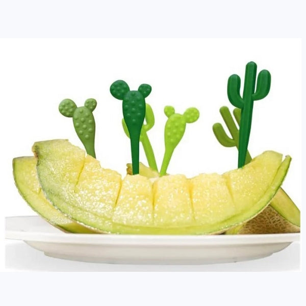 塑料仙人掌造型食物叉