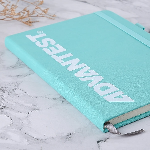 25K封面燙白PU皮筆記本