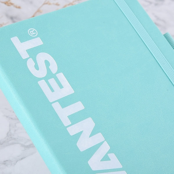 25K封面燙白PU皮筆記本