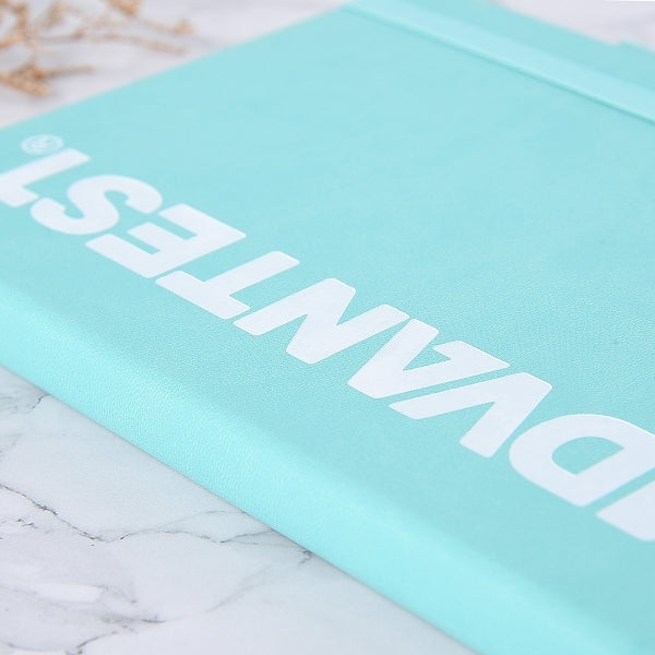 25K封面燙白PU皮筆記本