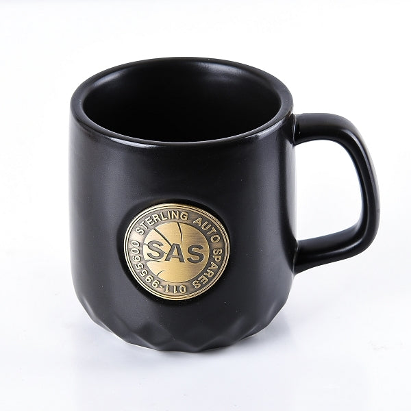 銅片銘牌馬克杯