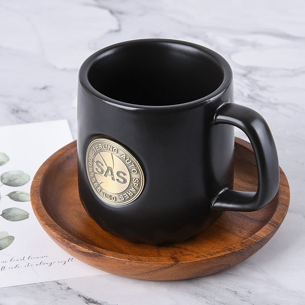 銅片銘牌馬克杯