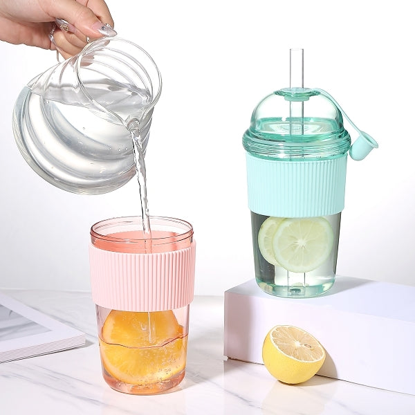 防滑握套吸管杯