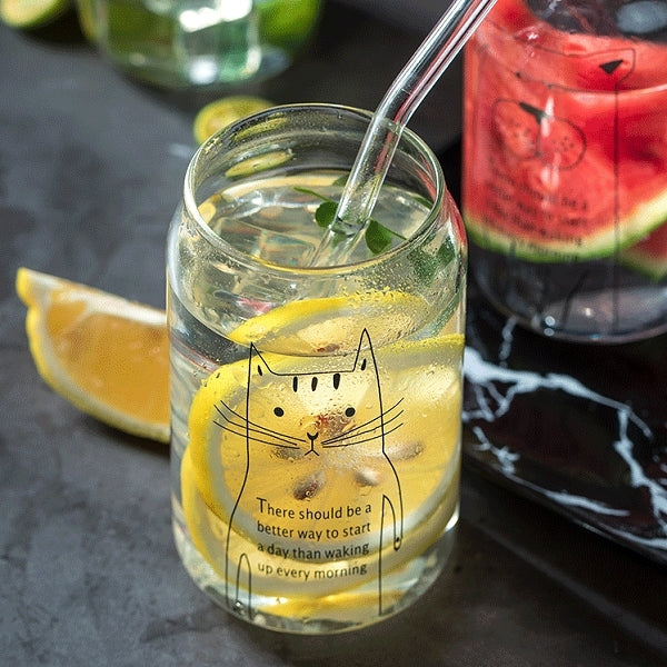 可樂造型透明玻璃杯