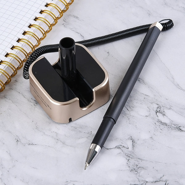 帶線方形底座櫃台筆