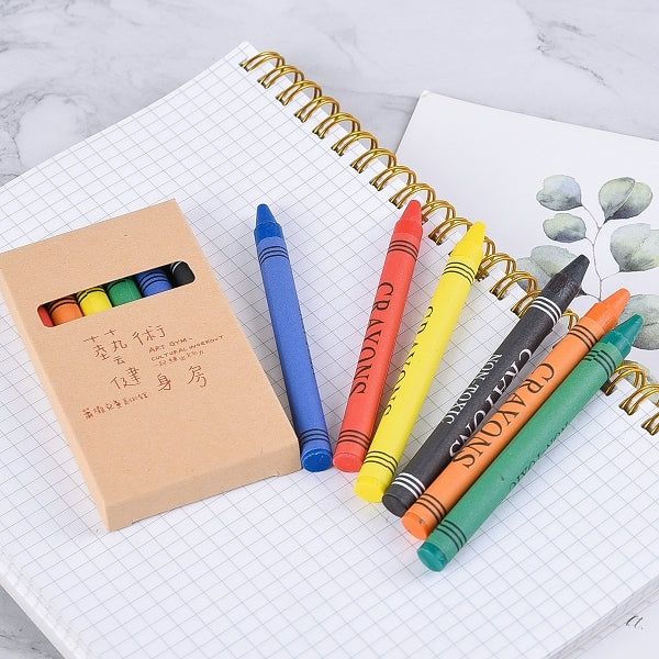 兒童繪畫6色蠟筆組