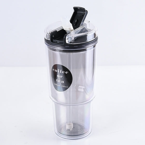 AS雙層隔熱吸管杯