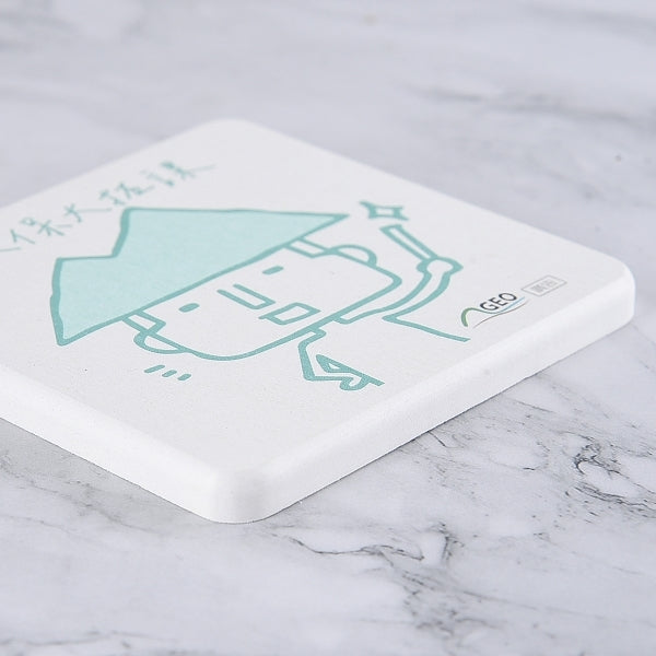 方形硅藻土杯墊