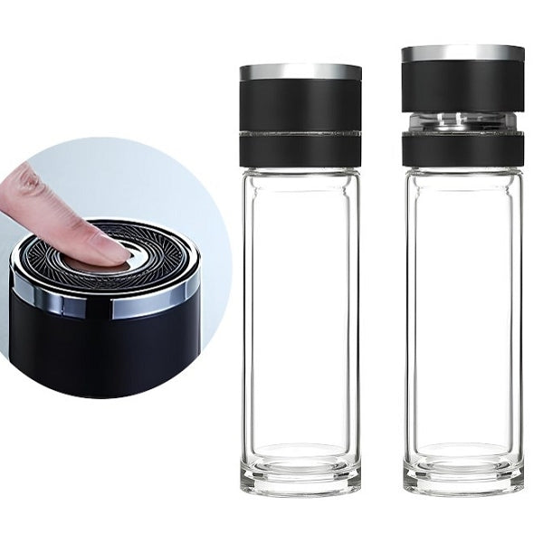 300ml耐高溫雙層玻璃水瓶