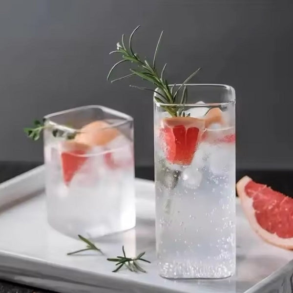 高硼矽方形玻璃杯